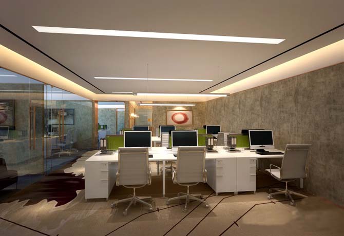 翰翔裝飾寫(xiě)字樓裝修辦公室裝修效果案例圖